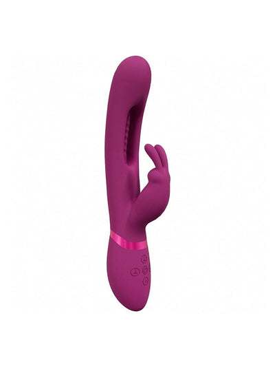 VIVE Mika Flapping G-Spot Tongue Triple Rabbit Vibrator Pink