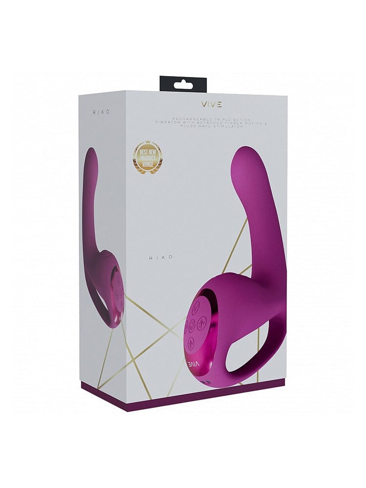 VIVE Riko Pink Triple Thumper Finger Motion G-Spot Vibrator