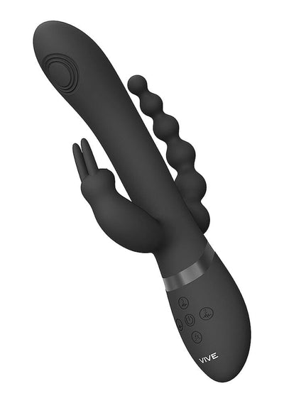 Vive-Rini Rechargeable Pulse Wave Triple Motor Silicone Rabbit