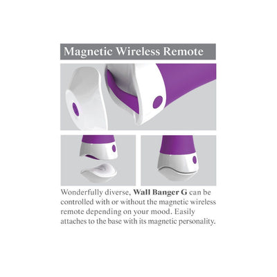 3Some Elite Wall Banger G Remote Vibrator Vibrators Pipedream Products Purple
