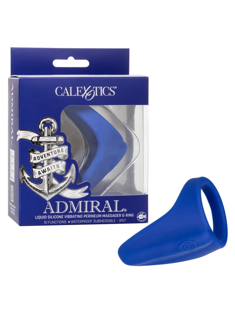 Admiral Vibrating Perineum Massager Ring More Toys CalExotics Blue