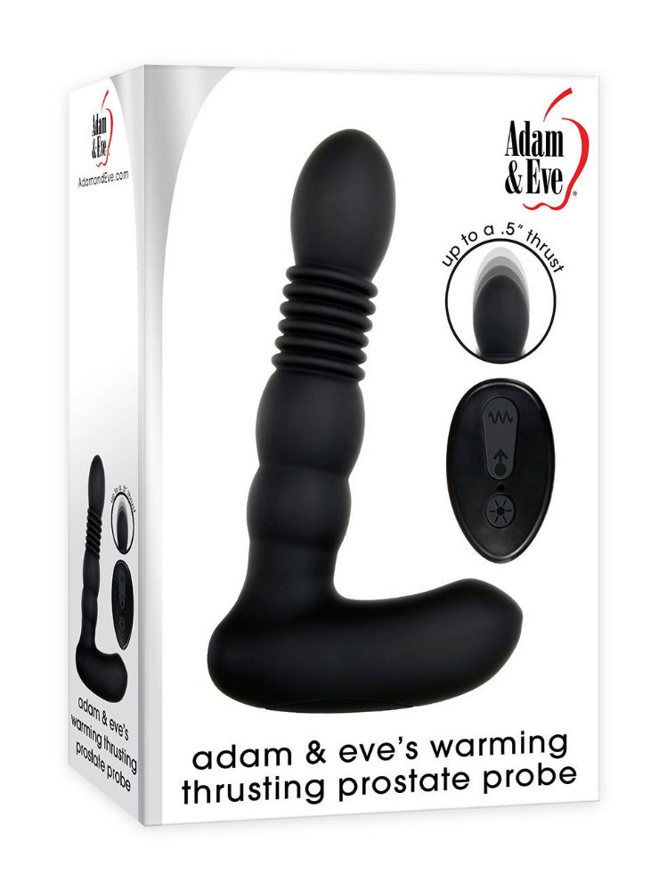 Adam & Eve Thrusting Warming Prostate Probe Anal Toys Adam & Eve Black