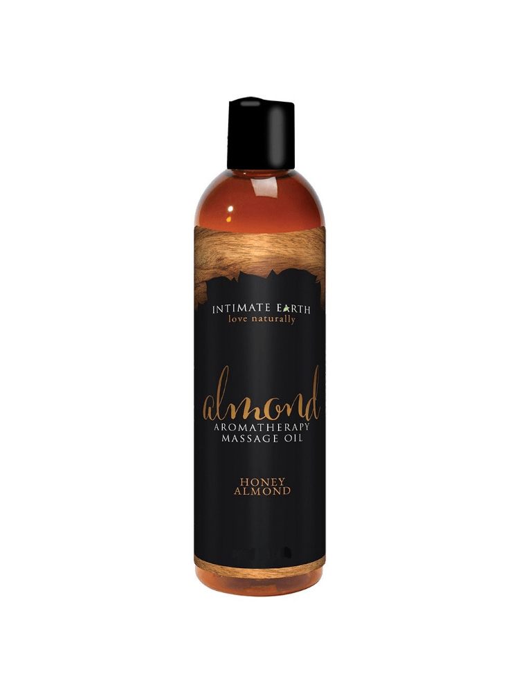 Almond All-Natural Aromatherapy Massage Oil Lubes and Massage Intimate Earth 4 fl. Oz. 