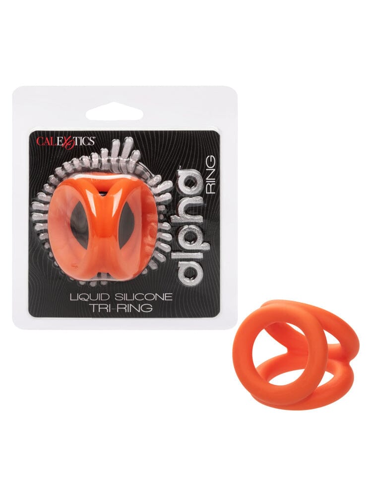 Alpha Liquid Silicone Cock & Ball Tri-Ring