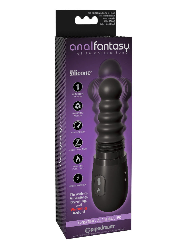 Anal Fantasy Gyrating Ass Thruster Probe Anal Toys Pipedream Products Black
