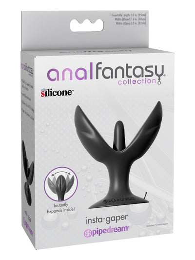 Anal Fantasy Insta-Gaper Butt Plug Anal Toys Pipedream Products Black