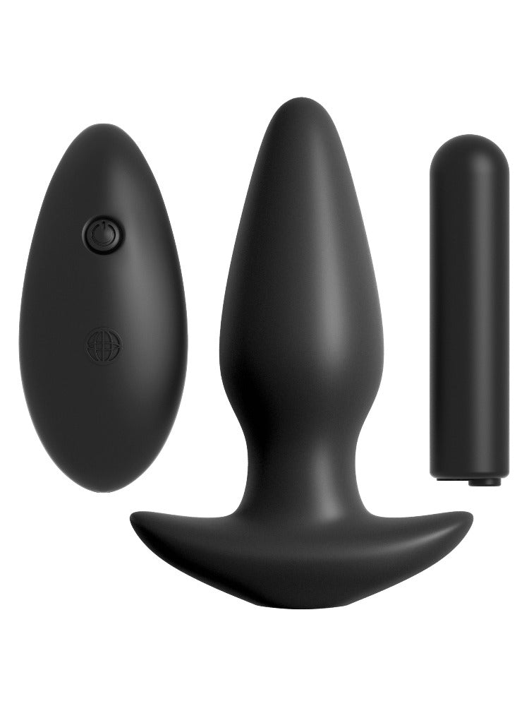 Anal Fantasy Remote Silicone Butt Plug Anal Toys Pipedream Products Black