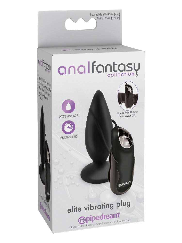 Anal Fantasy Elite Vibrating Anal Plug Anal Toys Pipedream Products Black