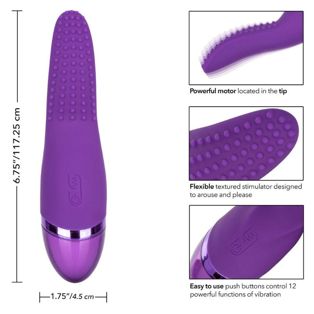 Aura Tickler Silicone Waterproof Vibrator Vibrators California Exotic Novelties Purple