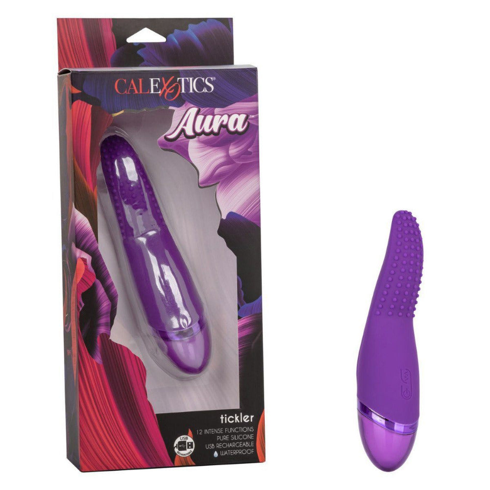 Aura Tickler Silicone Waterproof Vibrator Vibrators California Exotic Novelties Purple
