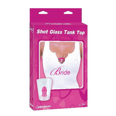 Bachelorette Party Shot Glass Tank Top Novelties and Games Pipedream Products L/XL