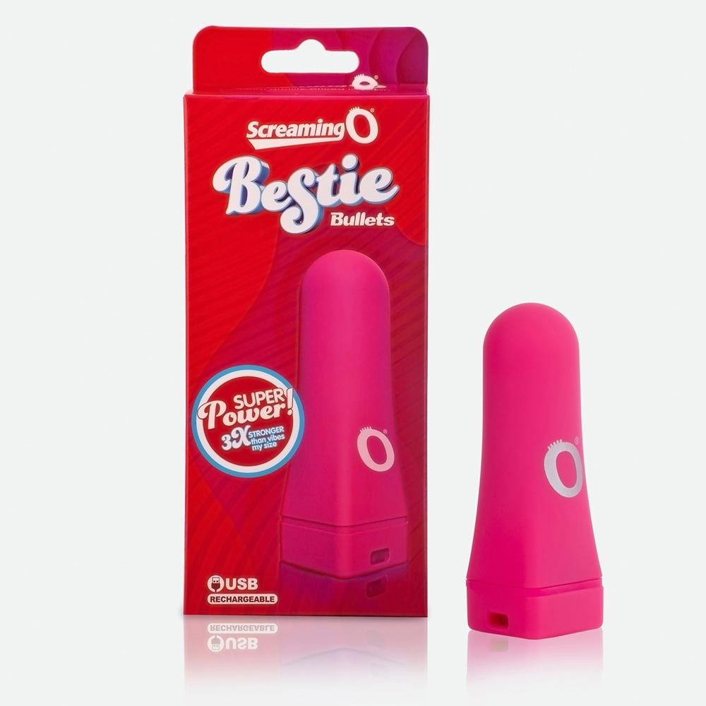 Bestie Bullet Rechargeable Vibrator Vibrators Screaming O Pink
