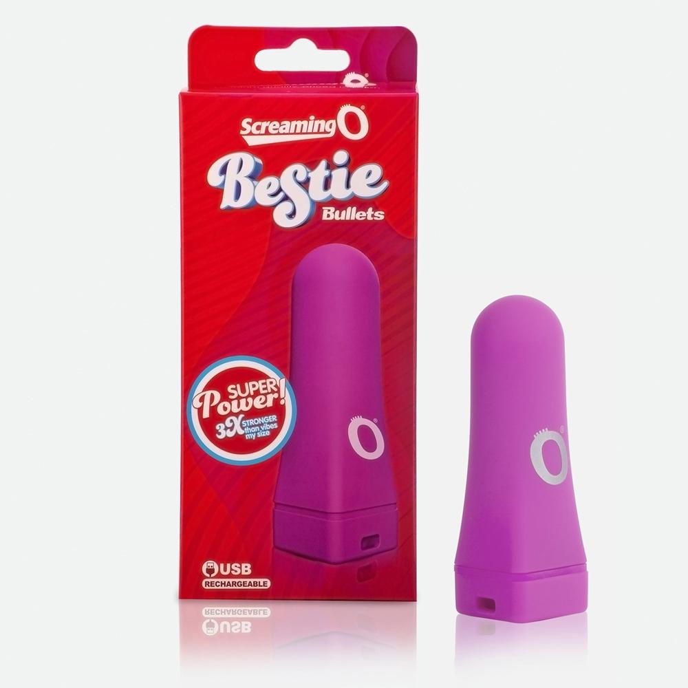Bestie Bullet Rechargeable Vibrator Vibrators Screaming O Purple