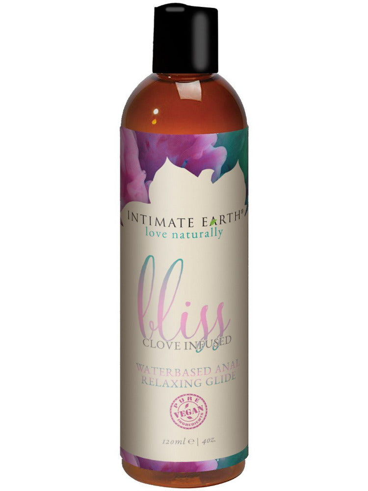 Bliss Water-Based Anal Relaxing Glide Lubes and Massage Intimate Earth 4 oz