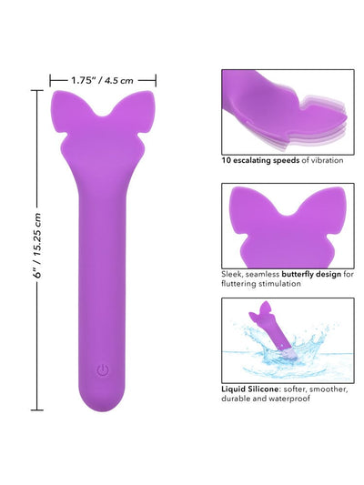Bliss Liquid Silicone Flutter Clitoral Vibe Vibrators CalExotics Purple