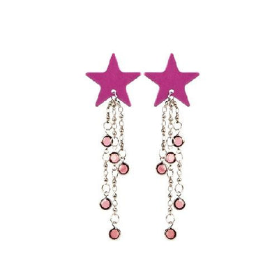 Body Charms Star Shaped Nipple Jewelry Lingerie California Exotics Novelties Pink One Size