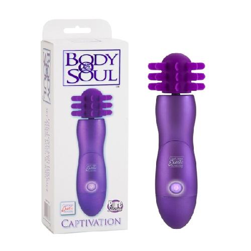 Body & Soul Captivation Rotating Vibrator Vibrators California Exotic Novelties Purple