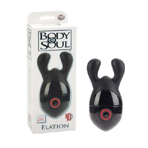 Body & Soul Elation Waterproof Massager Vibrators CalExotics Black