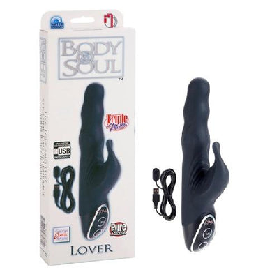 Body & Soul Lover Rabbit Vibrator Vibrators California Exotic Novelties Black
