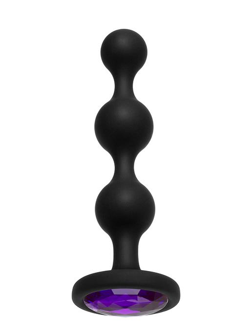 Booty Bling Jeweled Silicone Anal Probe Anal Toys Doc Johnson Purple