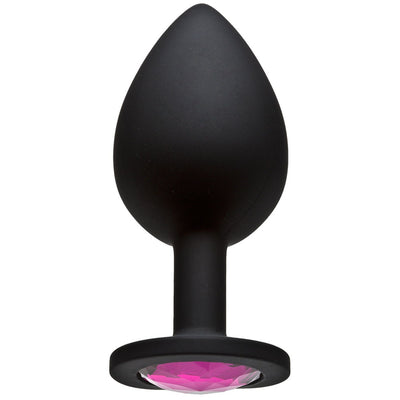 Booty Bling Jeweled Silicone Butt Plug Anal Toys Doc Johnson Large Black