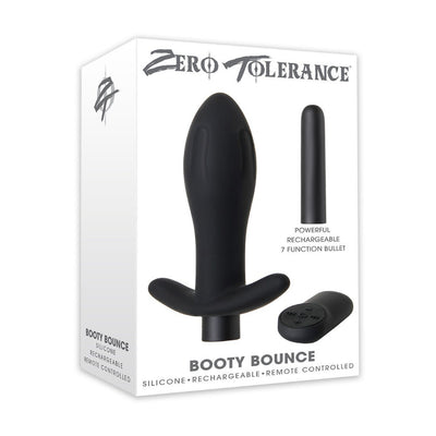Booty Bounce Remote Controlled Butt Plug Anal Toys Zero Tolerance Black