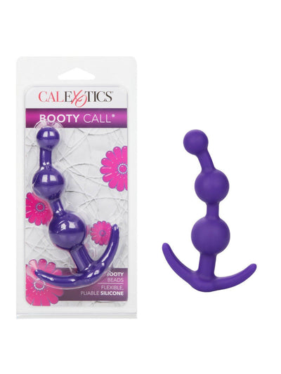 Booty Call Booty Beads Silicone Anal Plug Anal Toys California Exotic Novelties Purple
