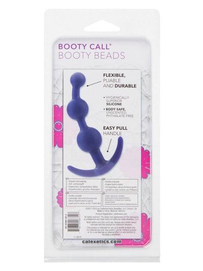 Booty Call Booty Beads Silicone Anal Plug Anal Toys California Exotic Novelties Purple