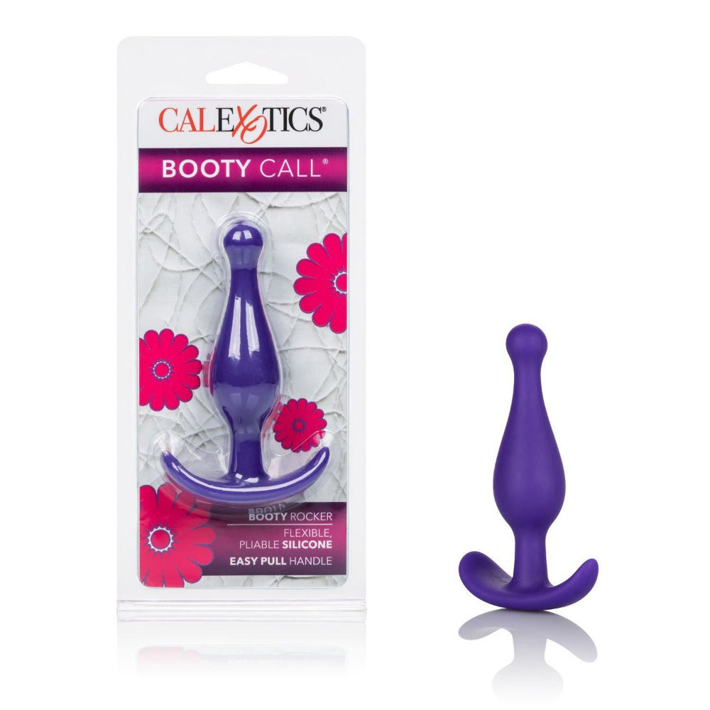Booty Call Booty Rocker Silicone Butt Plug Anal Toys California Exotic Novelties Purple