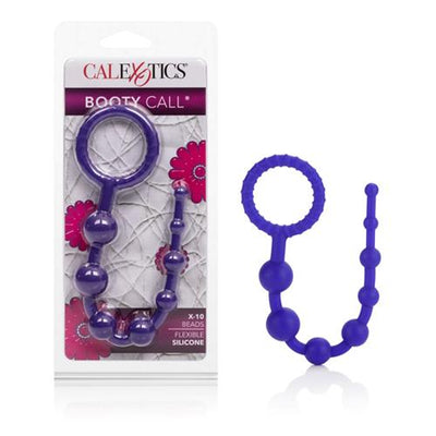 Booty Call X-10 Silicone Anal Beads Anal Toys CalExotics Purple