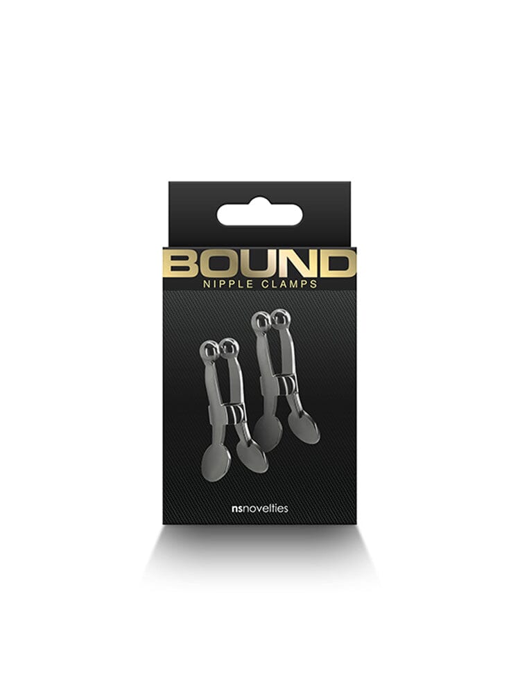 Bound Adjustable Heavy-Duty Nipple Clamps Bondage and Fetish NS Novelties Gunmetal Black