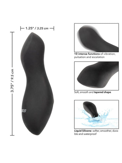 Boundless Perfect Curve Silicone Massager Vibrators CalExotics Black