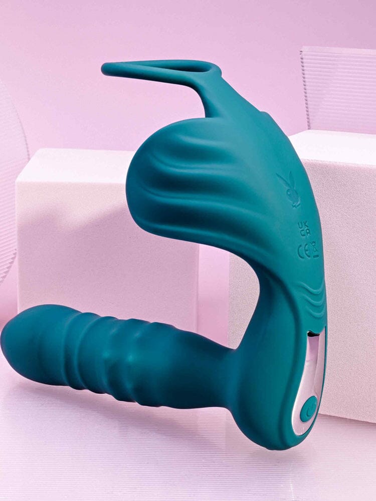 Bring It On Silicone Butt Plug Cock Ring Anal Toys Playboy Green
