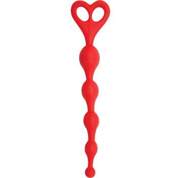 Bum Buddies Smooth Silicone Anal Beads Anal Toys TopCo Sales Red