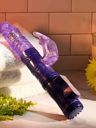 Bunny Thruster Dual Classic Rabbit Vibrator Vibrators Selopa Purple