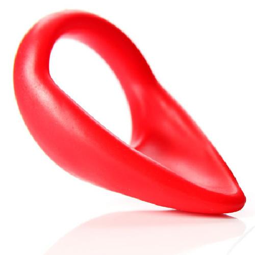 Cock Sling Teardrop Erection Enhancer More Toys Tantus Silicone Red