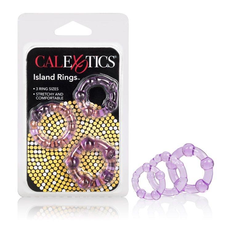 Island Rings Erection Enhancer Set More Toys California Exotics Novelties Purple