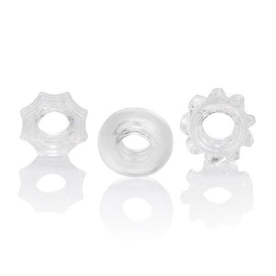 Reversible Ultra Thick Cock Ring Set More Toys CalExotics Clear