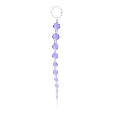 X-10 Graduated Jelly Anal Beads Anal Toys California Exotic Novelties Purple