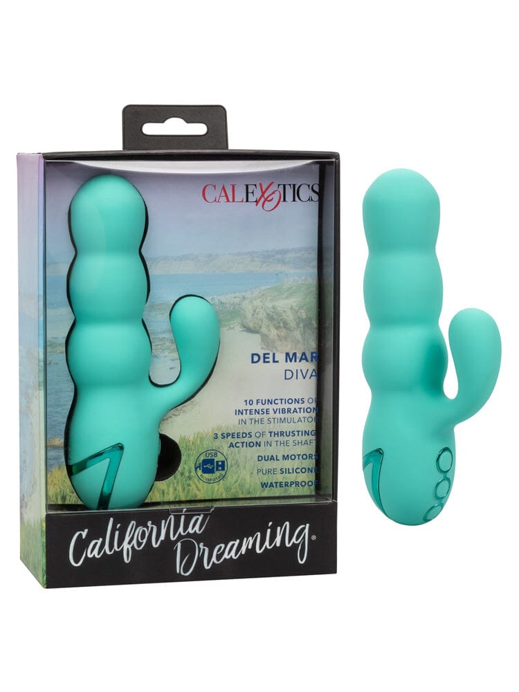 California Dreaming Del Mar Diva Vibrator Vibrators CalExotics Mint Green