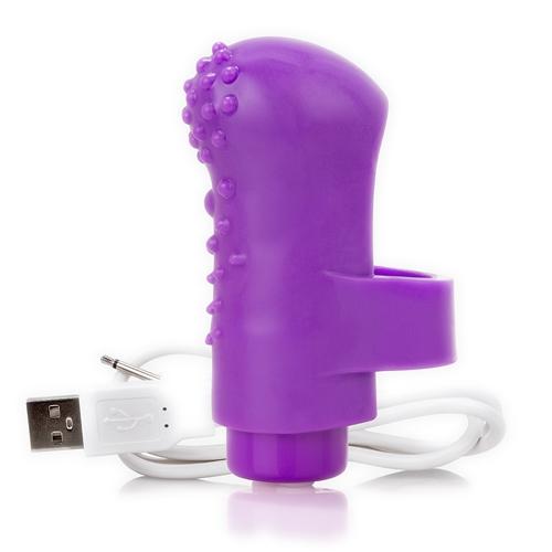 Charged Fing O Rechargeable Finger Vibe More Toys Screaming O Purple