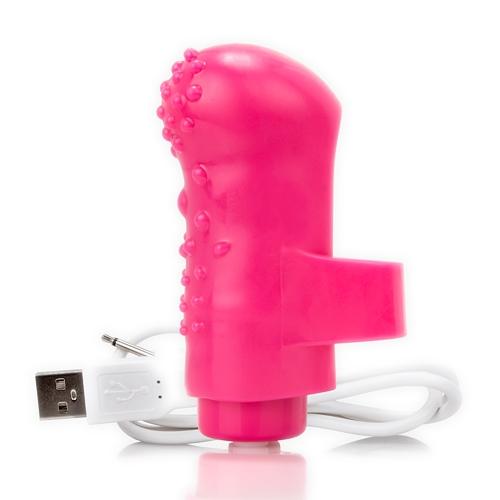 Charged Fing O Rechargeable Finger Vibe More Toys Screaming O Pink 
