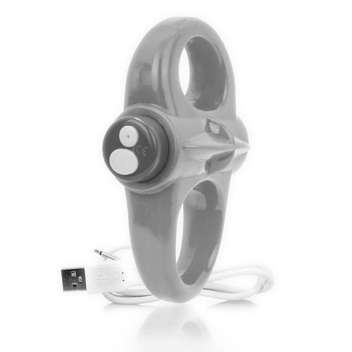 Charged Yoga Vibrating Cock Ring More Toys Screaming O Grey