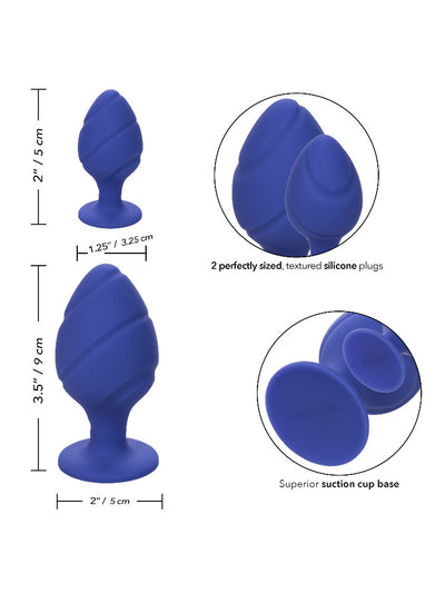Cheeky Silicone Butt Plug Anal Kit Anal Toys CalExotics Purple