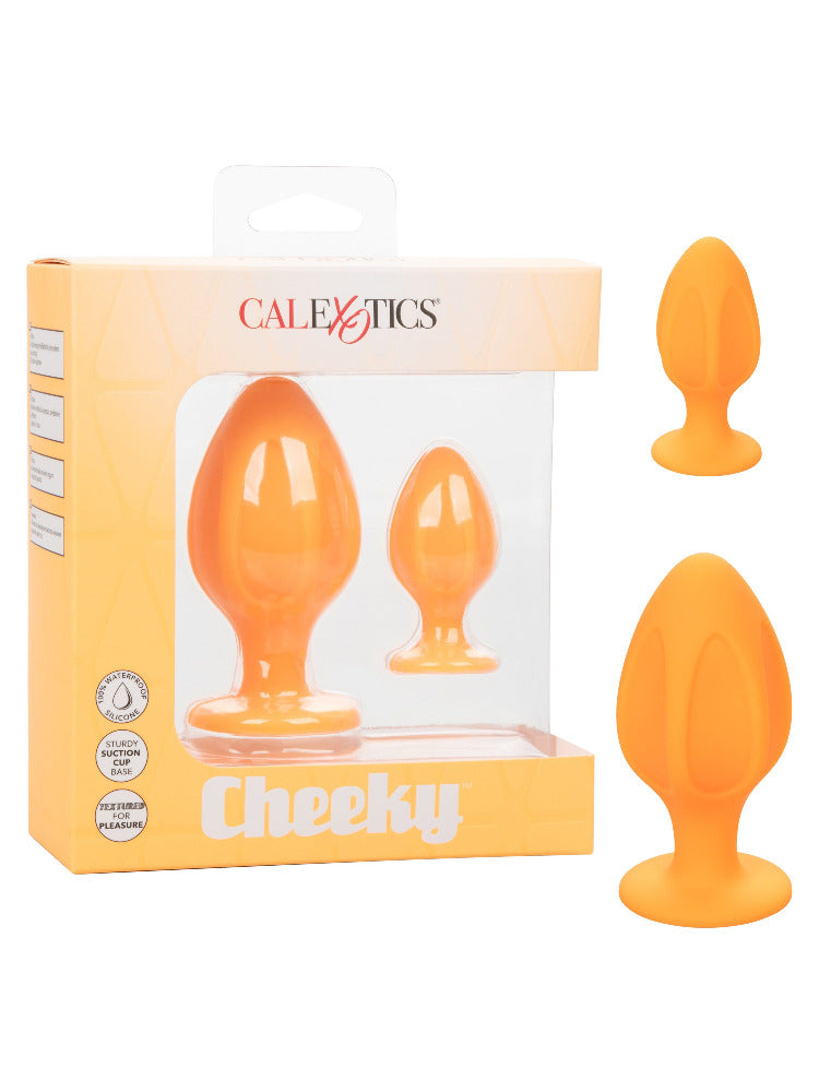 Cheeky Silicone Butt Plug Anal Kit Anal Toys CalExotics Orange