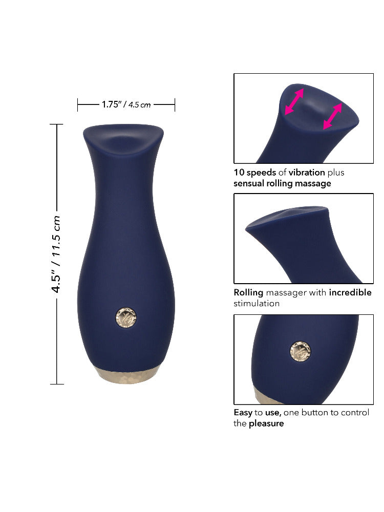 Chic Tulip Silicone Rechargeable Vibrator Vibrators CalExotics Royal Blue