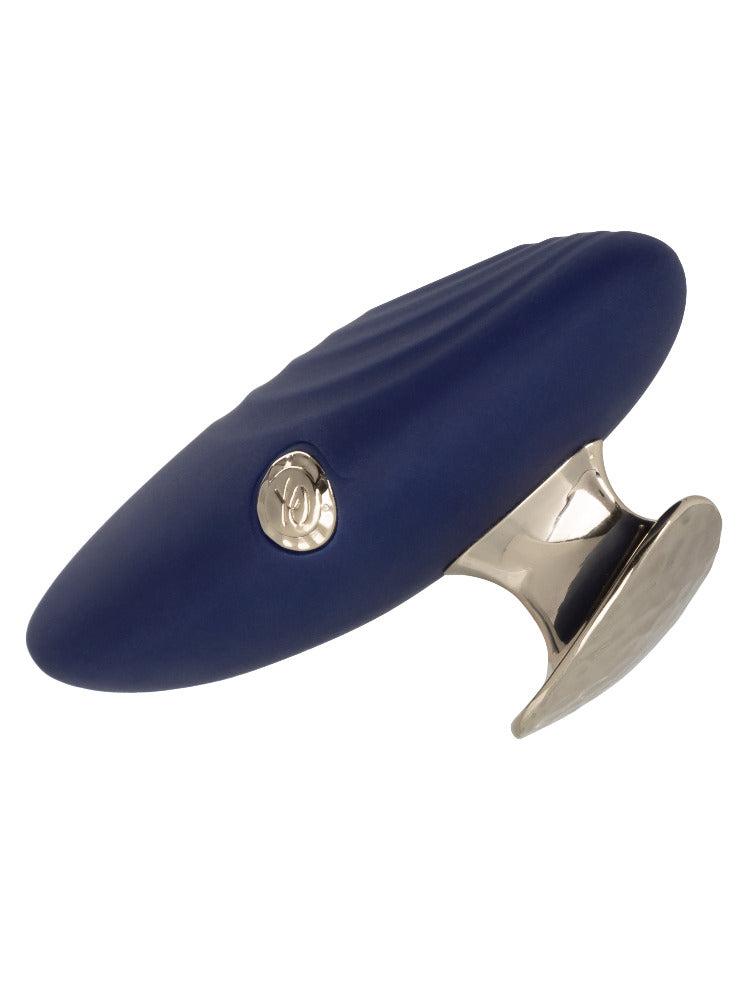 Chic Violet Silicone Handheld Massager Vibrators CalExotics Royal Blue