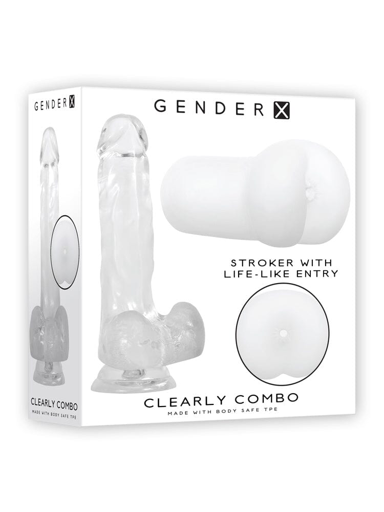 Clearly Combo Stroker and Dildo Set More Toys Evolved Novelties Clear