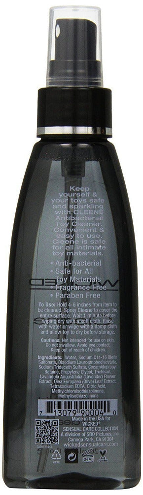 Cleene Antibacterial Spray Sex Toy Cleaner More Toys Wicked Sensual Care 4 oz 