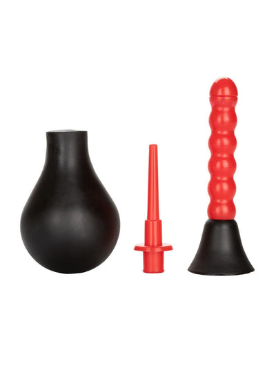 COLT Gear Anal Douche Cleaning System Anal Toys CalExotics Red/Black